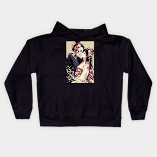 Geisha and skull 8005 Kids Hoodie